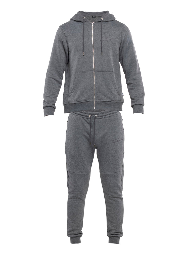 SET FELPA E PANTALONI DA UOMO REGULAR FIT ZIPPER ANTRACID