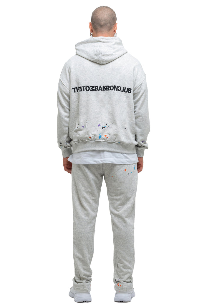 Tom Barron Men's Paint Splatter Casual Tracksuit Oversize