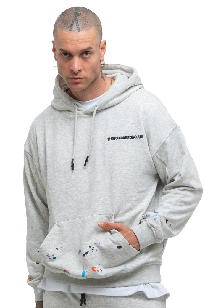 Tom Barron Men's Paint Splatter Casual Tracksuit Oversize