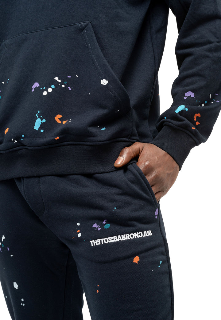 Tom Barron Men's Paint Splatter Casual Tracksuit Oversize