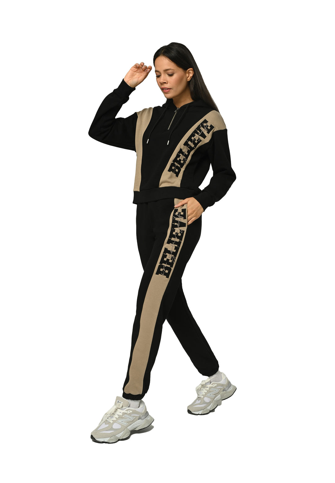 Tom Barron Ladies Believe Appliqué Half-Zip Tracksuit