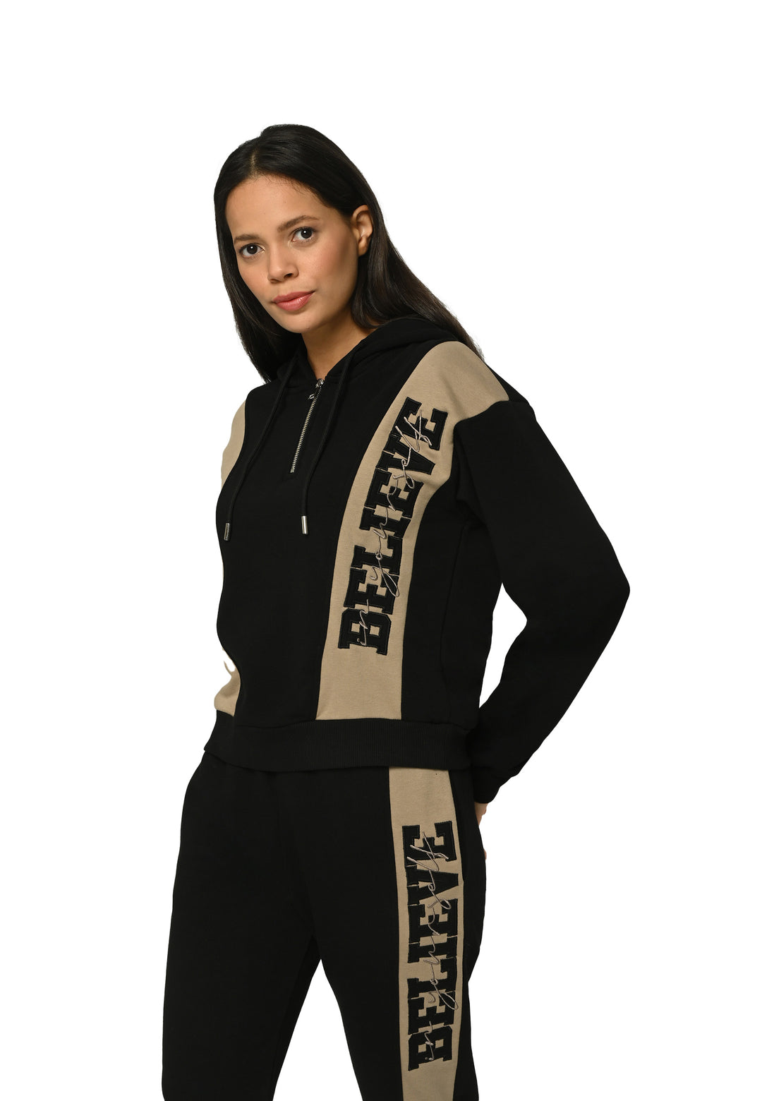 Tom Barron Ladies Believe Appliqué Half-Zip Tracksuit