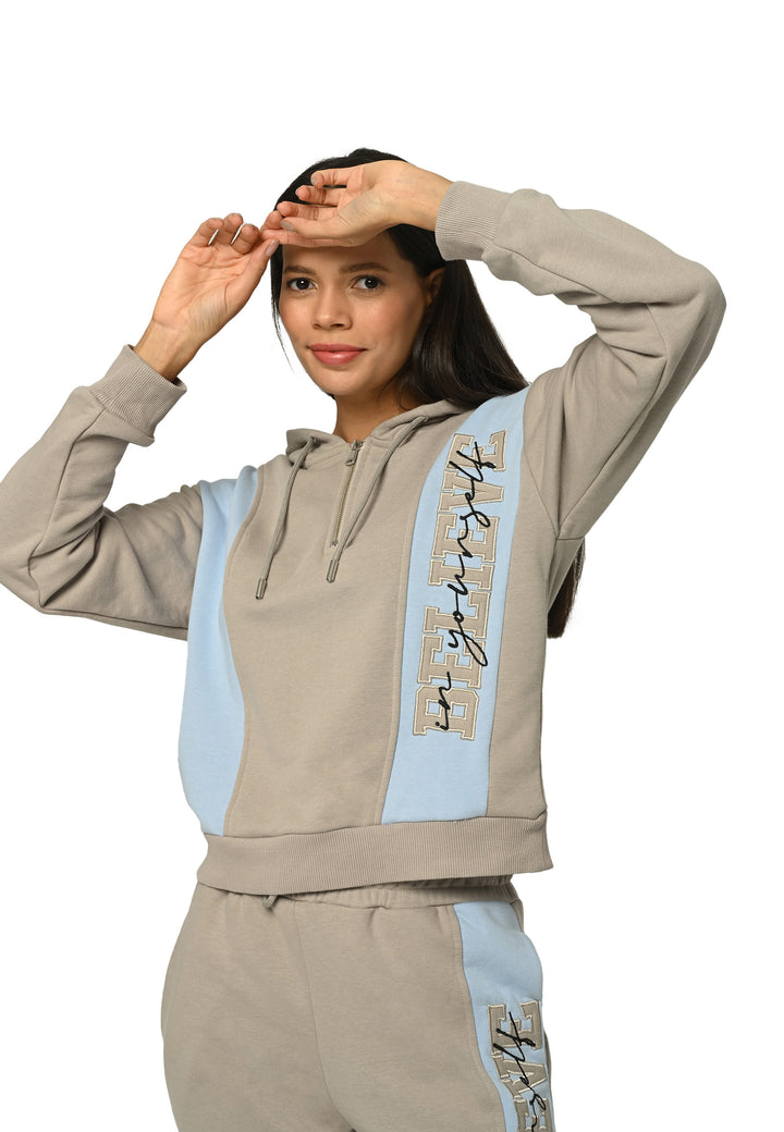 Tom Barron Ladies Believe Appliqué Half-Zip Tracksuit