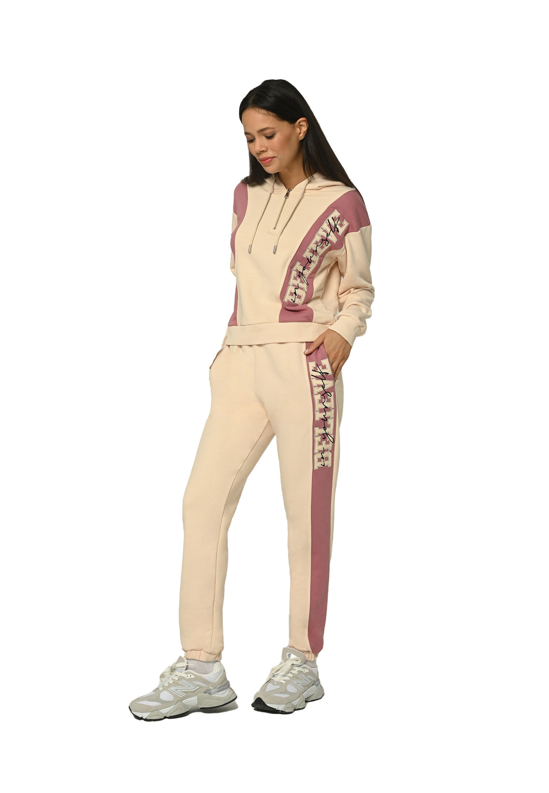 Tom Barron Ladies Believe Appliqué Half-Zip Tracksuit